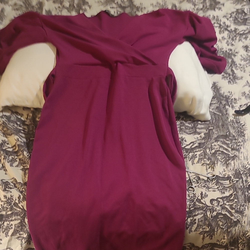 Boohoo Vibrant Magenta Dress